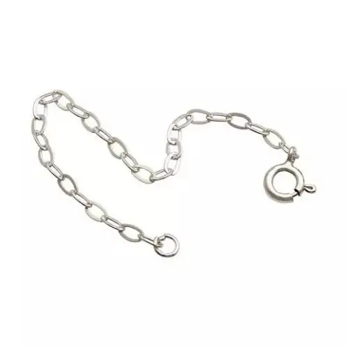 Extensor Para Aumentar Tamanho de Pulseiras e Colares Prata Pura 925 Com Fecho 4m ou 10cm