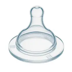 2 Unidades - Bico BIG Mamadeira Universal 100% Silicone Redondo e Ortodôntico