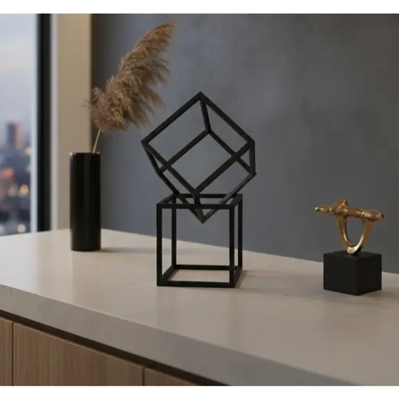 2 Cubos Decorativos Decoração Sala Escritório Tamanho 9x9x9 Alta Qualidade