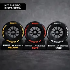 Pneus De Formula 1 Pirelli Pista Seca Coleção P-Zero Impressão Decoração Miniatura