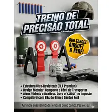 Alvo Duo-Target para Airsoft e Nerf: Seu Próximo Nível de Treino de Precisão