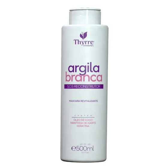 Argila Branca SOS Thyrre Reconstrutor Máscara Revitalizante Anti-Emborrachante Thyrre Cosmetics