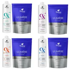 Kit Pó Descolorante Azul + Água Oxigenada Clareia Até 9 Tons Ultra Rápido Thyrre Cosmetics