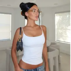 Regata de Alcinha Moda Basic Casual Chic