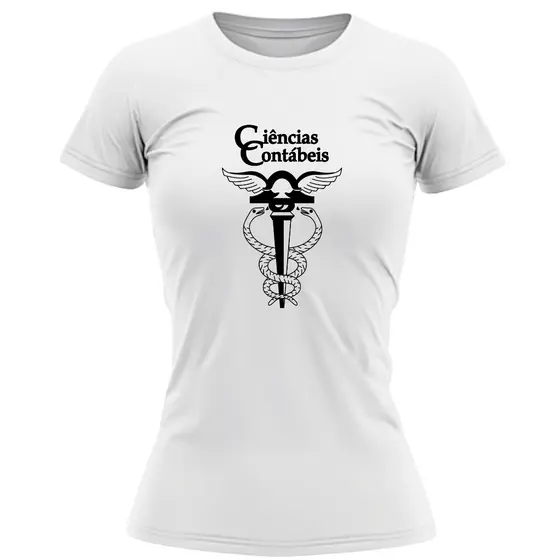 Babylook Personalizada Curso Ciências Contábeis 100% Algodão Tamanho PP ao G1
