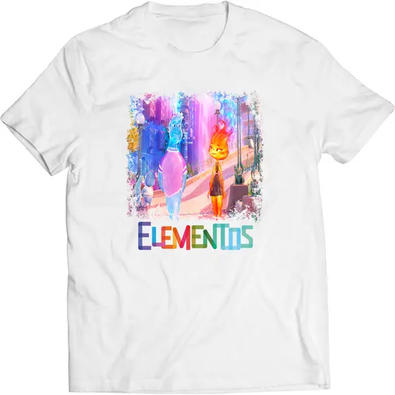 Camiseta Personalizada Elementos Filme Pixar 100% Poliéster Tamanho Infantil e Infanto Juvenil 02 ao GG