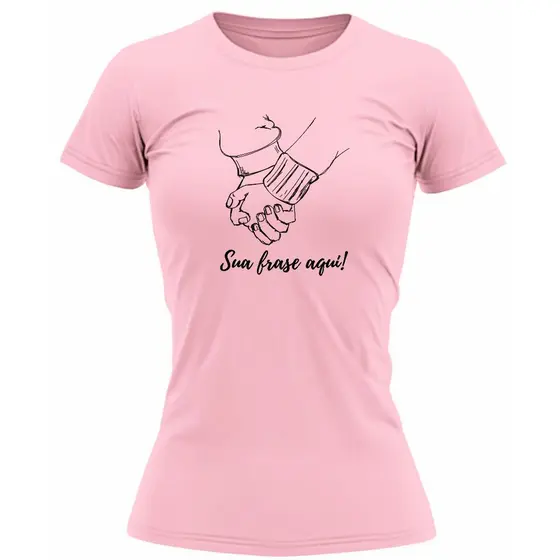 Baby Look Personalizada Sua Frase Aqui 100% Algodão Tamanho P ao G3