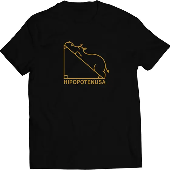 Camiseta Personalizada Hipotenusa 100% Algodão Tamanho P ao G3