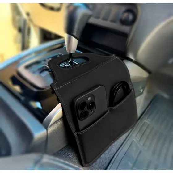 Porta Lixo e celular para carro cambio sintético Envio Rápido