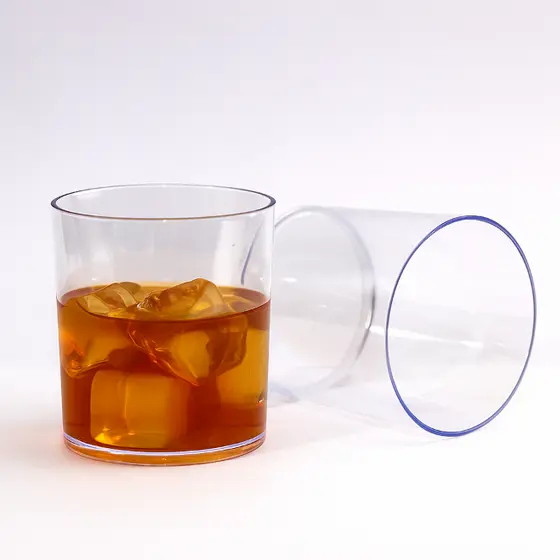 Kit 30 Copos Whisky 330ml De Acrílico Liso PREMIUM