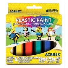 Tinta Plástica 6 Cores – Acabamento Brilhante
