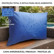 Capa Fronha De Travesseiro Impermeável Com Zíper Protetor Anti-Ácaro Antialérgico 50x70cm