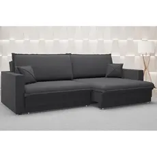 Sofá Tango 2,20m sem caixa, Retrátil e Reclinável Linho Soft Grafite - NETSOFAS