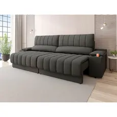 Sofá com Porta Copos Carregador USB Ret Rec Murano 2,50m Velosuede - NETSOFAS