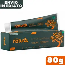 Creme Dental Orgânico Natural Cúrcuma Cravo e Melaleuca 80g