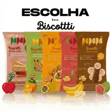 Biscoito Infantil 60g Bolacha Biscotti Sem Açúcar Adicionado - Papapá