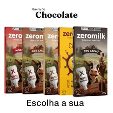 Chocolate Tablete 40% Cacau Sem Lactose Vegano 70g Zeromilk - Escolha o Seu