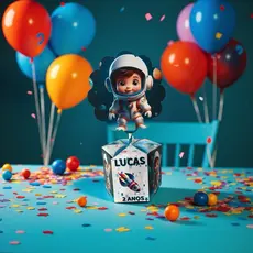 CENTRO DE MESA FESTA INFANTIL  ASTRONAUTA