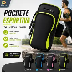 Pochete Fitness Bolsa De Braço Para Celular Prova De Sour/Braçadeira MBFIT