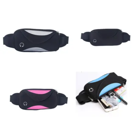 Bolsa Pochete Unissex Esportiva Sem Volume Compacta Leve impermeável porta celular porta garrafa