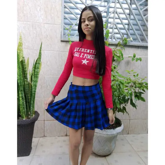 saia xadrez AZUL