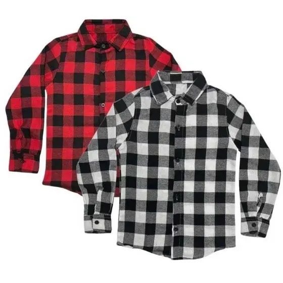 CAMISA XADREZ / DE 6 A 14 ANOS.