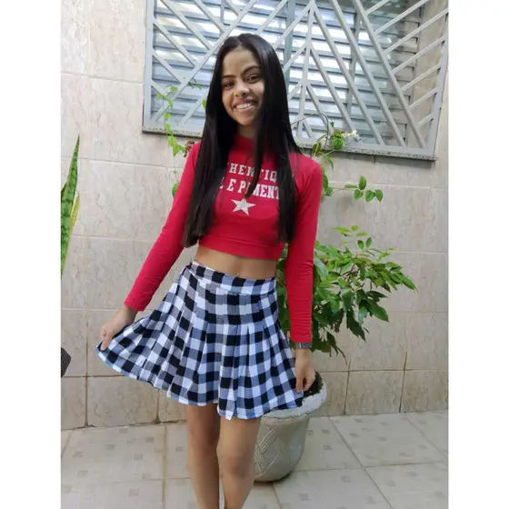 Saia Xadrez BRANCA