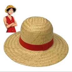 chapéu luffy one piece sosplay palha natural