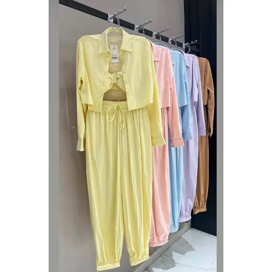CONJUNTO ALFAIATARIA IMPORTADA LUXO 3 PEÇAS FEMININA CONFORTO ELEGANTE