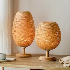Abajur de Mesa de Bambu Estilo Wabi-Sabi Abajur Japonês Zen Vintage Quarto Sala de Chá Hotel Estudo Mesa de Cabeceira No
