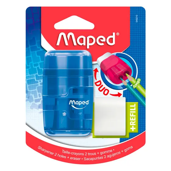 Apontador com coletor Connect 2 furos 049210 Maped