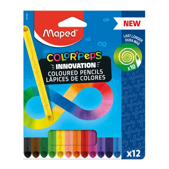 Lápis de cor Color'Peps 12 cores Infinity 861600 Maped