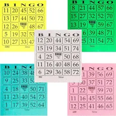 Cartela De Bingo Free Todas as Cores