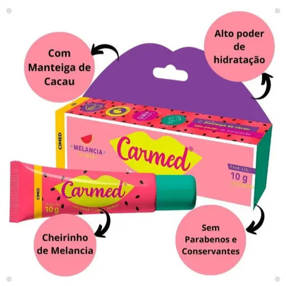Carmed Protetor Labial de Melancia 10g