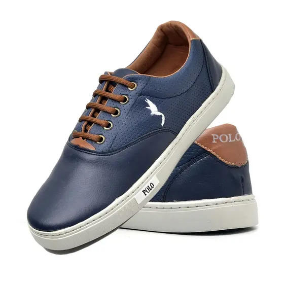 Tênis Infantil Masculino Sapatênis Casual Polo Blu Original 700