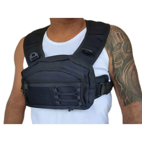 BOLSO PEITORAL  UNISSEX MOTOBOY  SHEST BAG AR LIVRE TRILHA