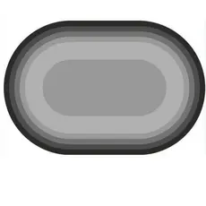 Tapete Antiderrapante Banheiro Oval Macio Absorvente Decoração Conforto Variedade Cores