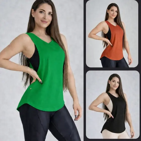 Blusas De Academia Dry Fit } Regata Veste Leggings Camiseta Tapa Bumbum Roupas De Academia Fitness Treino Sport