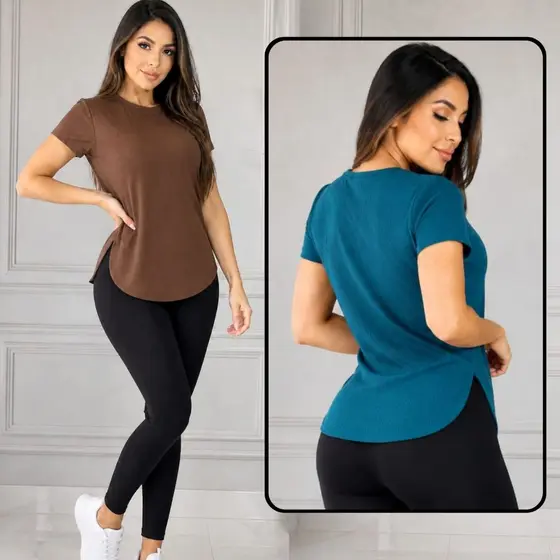 blusa academia Feminina Dry Fit } Regata Veste Legging Tapa bumbum Camiseta Tule Roupas De Academia Fitness