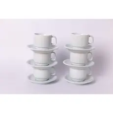 Conjunto 6 Xícaras Chá com Pires Bot Art Modelo Texas 200 ml