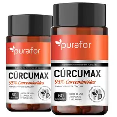 2x cur.cumax 95% Curcu.minoides 60caps Extrato Concentrado de Cur.cuma Suplemento Alimentar