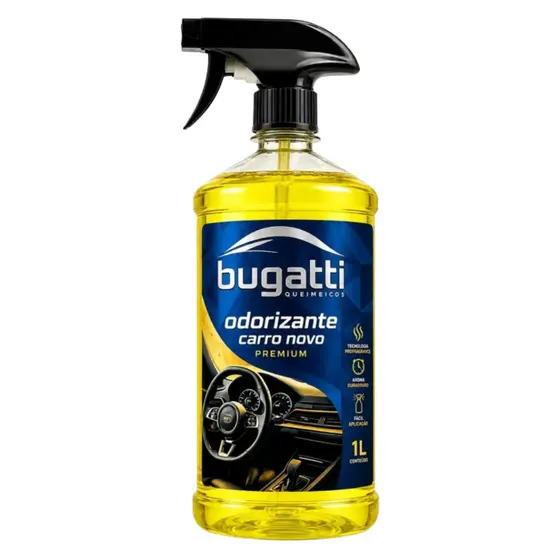 Aromatizador Carro Novo Premium 1L Bugatti Longa Duração Odorizador Cheirinho Importado