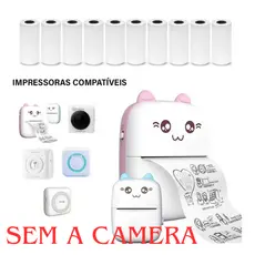 Kit 5/10 Bobina 57x30mm SEM Impressora Somente ROLO Rolo Térmica  Pra Mini Impressora Portátil