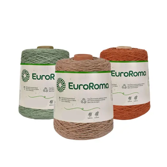 Barbante Colorido EuroRoma nº8 600gr