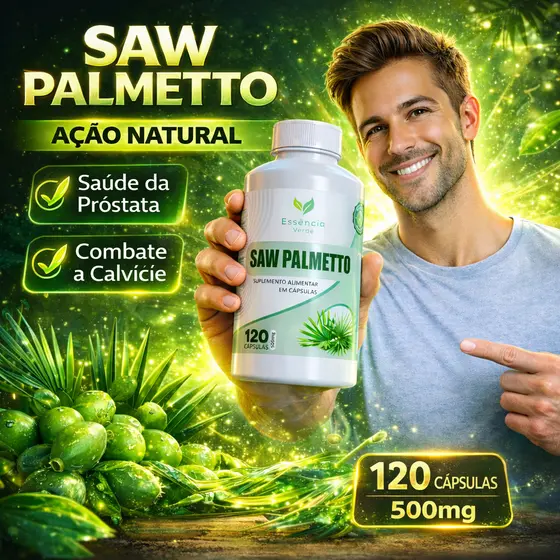 Saw Paumeto 100% Puro 120 Cápsulas Original