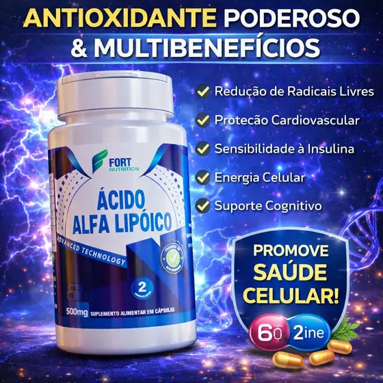 Ácido Alfa Lipóico 120 Cápsulas | 500mg