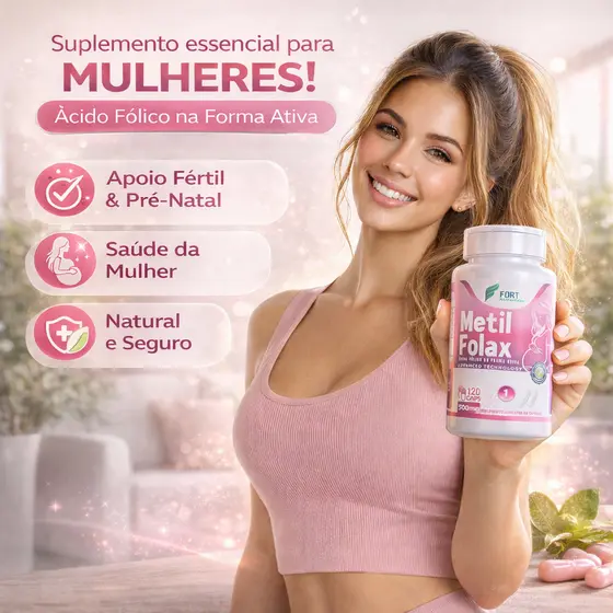 Suplemento Metilfolato Cápsulas 100% Natural vitamina E vitamina B6 B12 metilcobalamina acido folico