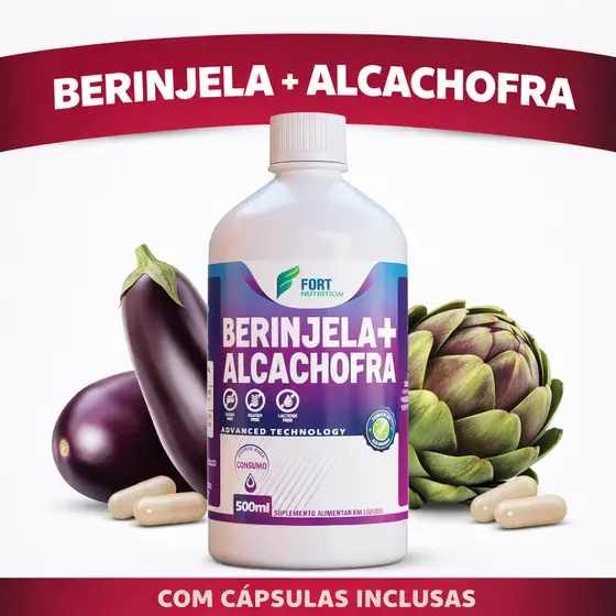 BERINJELA COM ALCACHOFRA 500ml / 100% NATURAL