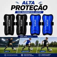 Caneleira Profissional Reforçada e Protetora Contra Impactos Ajustável Para Crianças Adolescentes e Adultos