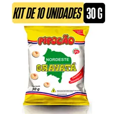 Pipoca Salgada Gravatá Do Nordeste Pipocão 30g, Fardo Com 10 UNI Extra Amanteigada